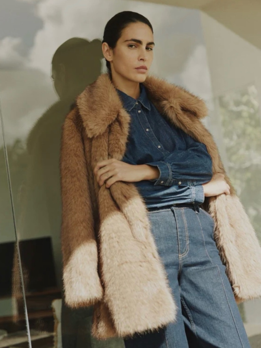 Faux Fur Coat - Picture 3 of 4